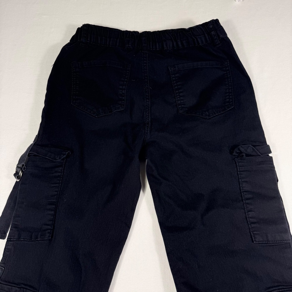 Telepatia Cargo Jogger Pants Size 5/27 Black Utility Goth Gorp dark Streetwear - Picture 14 of 15